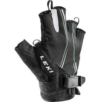 LEKI Nordic Lite Shark Short black-neongreen-white