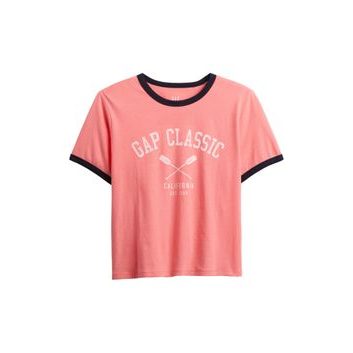 GAP Crop tričko Růžová