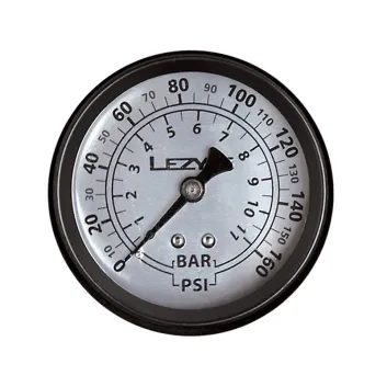 LEZYNE 160 PSI GAUGE 2" BLACK / SILVER