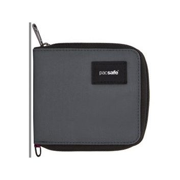 PACSAFE RFIDSAFE ZIP AROUND WALLET slate
