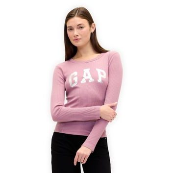 GAP 843331-01 Tričko s vaflovým vzorem Fialová