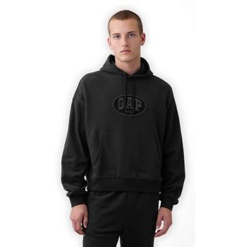 GAP 887935-00 Oversize mikina s logem VintageSoft Černá
