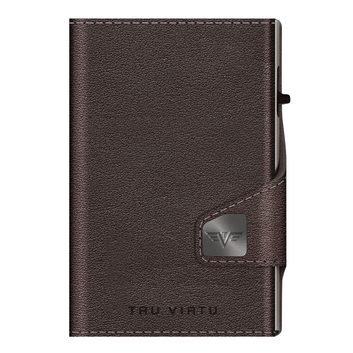 TRU VIRTU Twin Wallet Click & Slide - leath. Nappa Brown