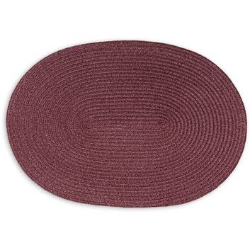 CONTINENTA Oval placemat 45 x 31 cm burgundy