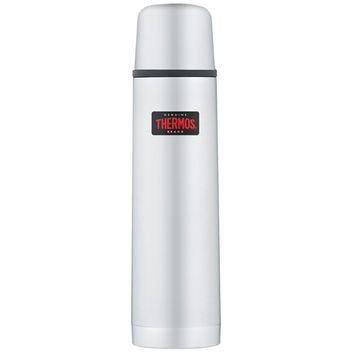 THERMOS Termoska s tlačítkovým uzávěrem a šálkem 750 ml nerez