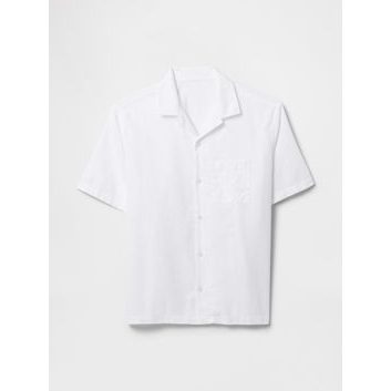 GAP Lněná košile Bílá