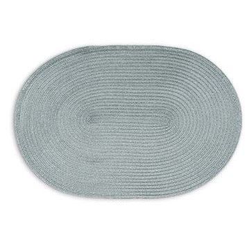 CONTINENTA Oval Placemat 45 x 31 cm grey blue