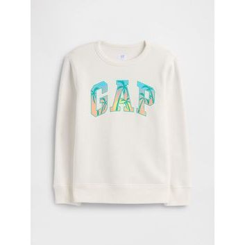 GAP 770622-03 Dětská mikina s logem Bílá