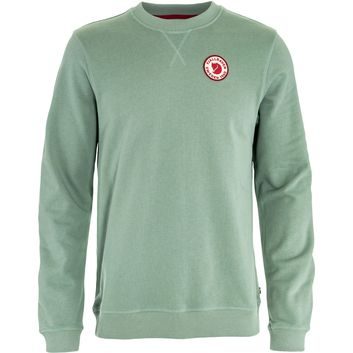 FJÄLLRÄVEN 1960 Logo Badge Sweater M Misty Green