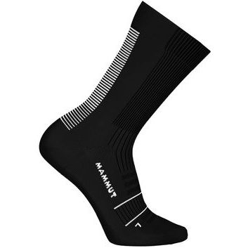 MAMMUT Trail Running Targeted Cushion Crew Socks black-white