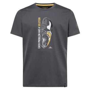 LA SPORTIVA Solution T-Shirt M, Carbon/Yellow