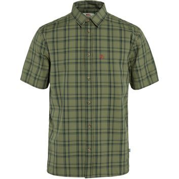 FJÄLLRÄVEN Övik Lite Shirt SS M Green-Dark Navy