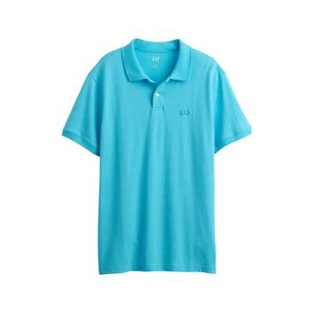 GAP Polo pique tričko Modrá