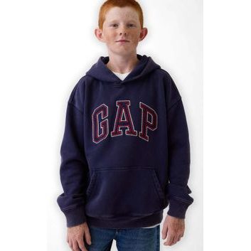 GAP 887099-01 Dětská mikina s logem VintageSoft Tmavě modrá