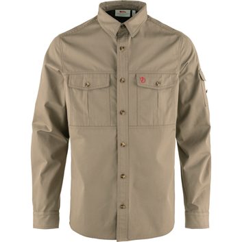 FJÄLLRÄVEN Singi Trekking Shirt LS M Suede Brown