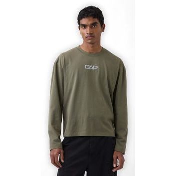 GAP 866361-01 Crop tričko s logem Zelená