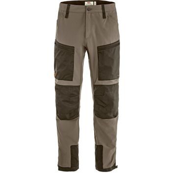 FJÄLLRÄVEN Keb Agile Trousers M Suede Brown-Dark Olive