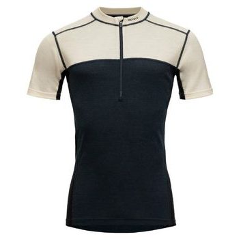 DEVOLD Lauparen Merino 190 Zip Tee Man, Raw White/Ink/Black