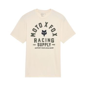FOX Local Racer Ss Prem Tee Off White
