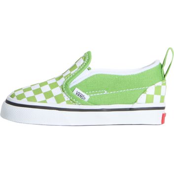 VANS Slip-On V COLOR THEORY CHECKERBOARD Lime Burst