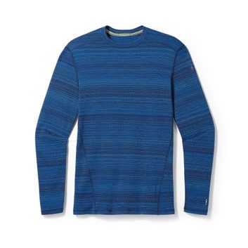 SMARTWOOL M CLASSIC THERMAL MERINO BL CREW BOXED deep navy color shift