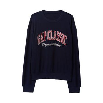 GAP Oversize mikina s logem Tmavě modrá