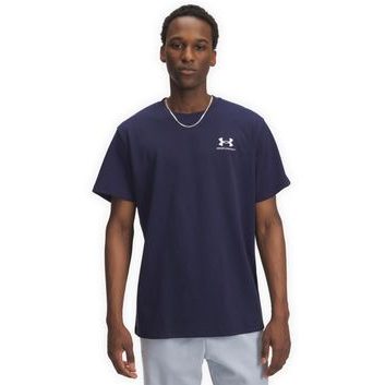 UNDER ARMOUR M LOGO EMB HEAVYWEIGHT SS-BLU