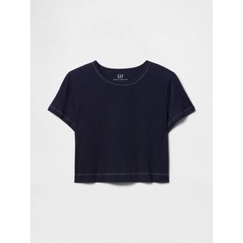 GAP Crop tričko Tmavě modrá