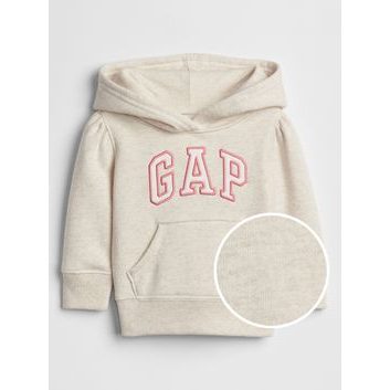 GAP 618806-00 Dětská mikina fleece logo Smetanová