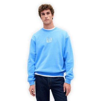 GAP 873445-01 Oversize mikina VintageSoft Modrá