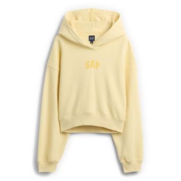 GAP 880827-02 Oversize crop mikina s logem VintageSoft Žlutá