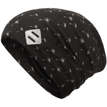 SENSOR ČEPICE MERINO IMPRESS LOGO černá/pattern