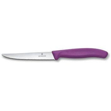 VICTORINOX Swiss Classic, steak & pizza knife, 11cm, wavy, purple