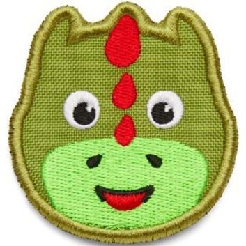 AFFENZAHN Velcro badge Dragon - green