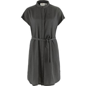 FJÄLLRÄVEN Övik Hemp Dress W Dark Grey