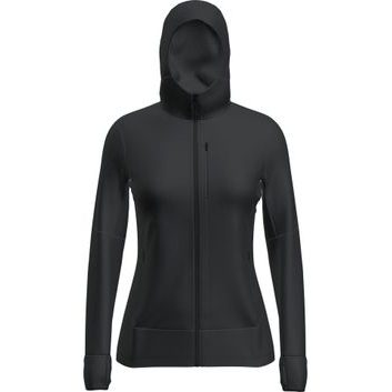 ICEBREAKER W Mer 260 Quantum IV LS Zip Ho BLACK
