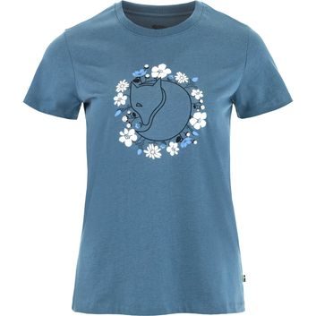 FJÄLLRÄVEN Fjällblomster Fox T-shirt W Dawn Blue