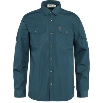 FJÄLLRÄVEN Singi Trekking Shirt LS M Mountain Blue