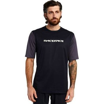 RACE FACE INDY dres kr.rukáv charcoal