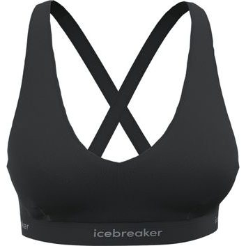 ICEBREAKER W Mer 125 Cool-Lite Sprite Racerback Bra BLACK