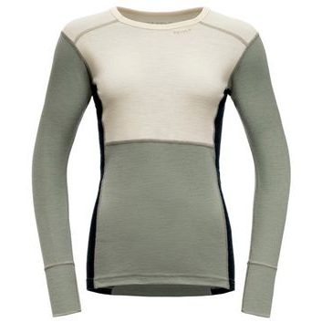 DEVOLD Lauparen Merino 190 Shirt Wmn, Raw White/Fog/Ink