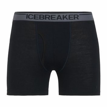 ICEBREAKER M Anatomica Boxers, BLACK