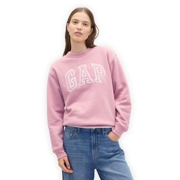GAP 554936-63 Bavlněné tričko s logem Růžová
