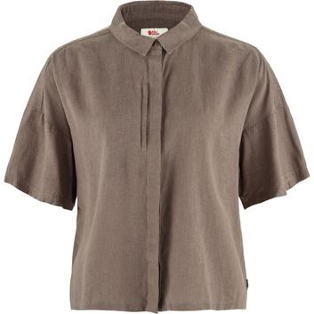 FJÄLLRÄVEN Övik Hemp Camp Shirt SS W Suede Brown