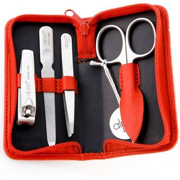 ALPEN Inox kožená červená