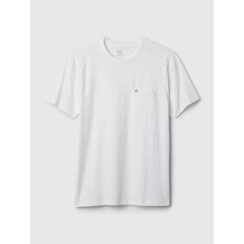 GAP 857901-04 Tričko s kapsičkou Bílá