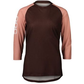 POC W's MTB Pure 3/4 Jersey Axinite Brown/Rock Salt