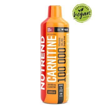 NUTREND Carnitine 100 000, 1000 ml višeň