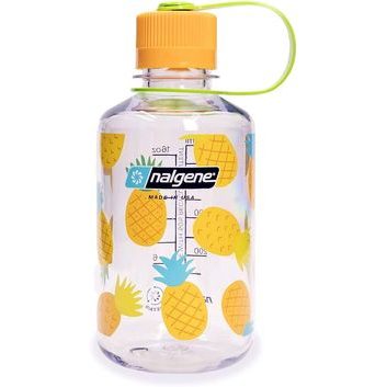 NALGENE Narrow Mouth 500 ml, Clear w/Pineapples print