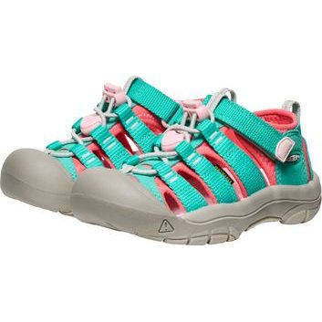 KEEN NEWPORT H2 CHILDREN, bright aqua/pink-a-boo